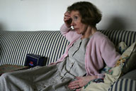 Mom at Chris' for Christmas