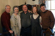 Buddy, Barbara, dad, mom, Chris